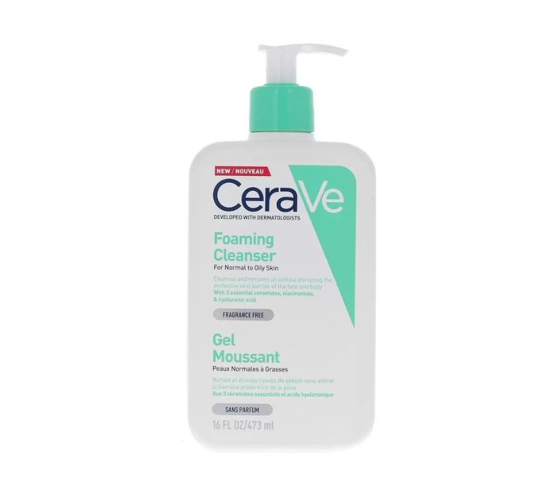 CERAVE GEL MOUSSANT PEAUX NORMALES À GRASSES 473ML