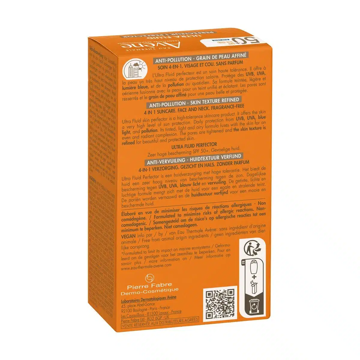Avène ULTRA FLUID PERFECTEUR SPF50+ 50 ml