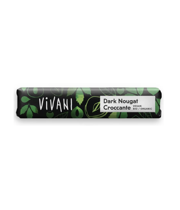 VIVANI BARRE DE NOUGAT NOIR CROQUANTE 35G