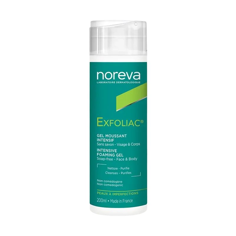 NOREVA EXFOLIAC GEL MOUSSANT INTENSIF 200ML                                           